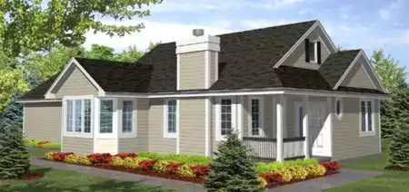 image of bungalow house plan 1783